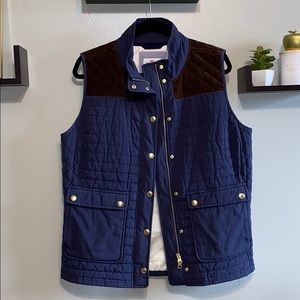 Vineyard Vines Navy Quilted Vest